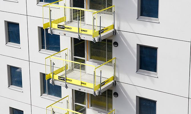 Fallsikring balkonger