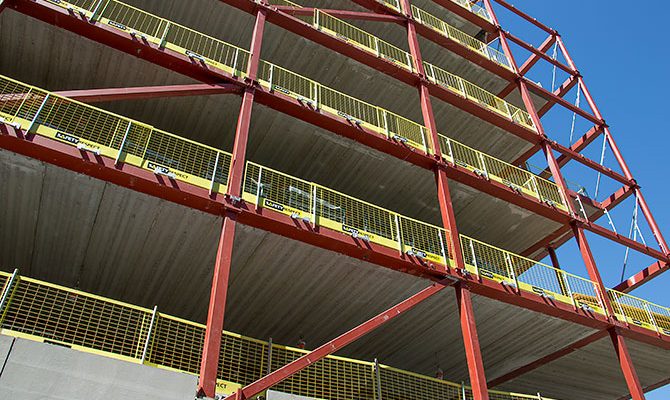 Fallsikring stålbjelker