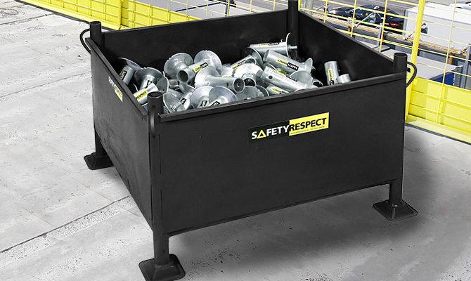 Pallekasse fallsikring