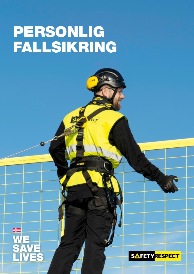 Folder Personlig fallsikring SafetyRespect Norge