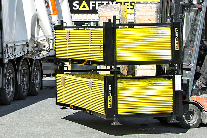 Transport og lagring fallsikringsnett